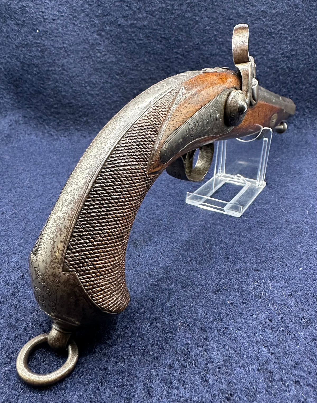 Good Quality Officers Percussion Cap Holster Pistol Dated 1846