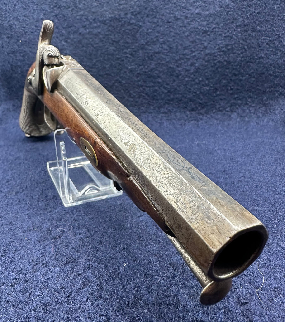 Good Quality Officers Percussion Cap Holster Pistol Dated 1846