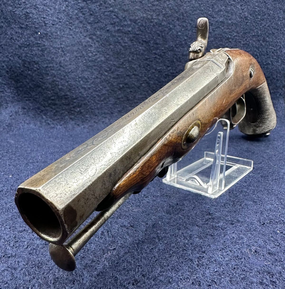 Good Quality Officers Percussion Cap Holster Pistol Dated 1846