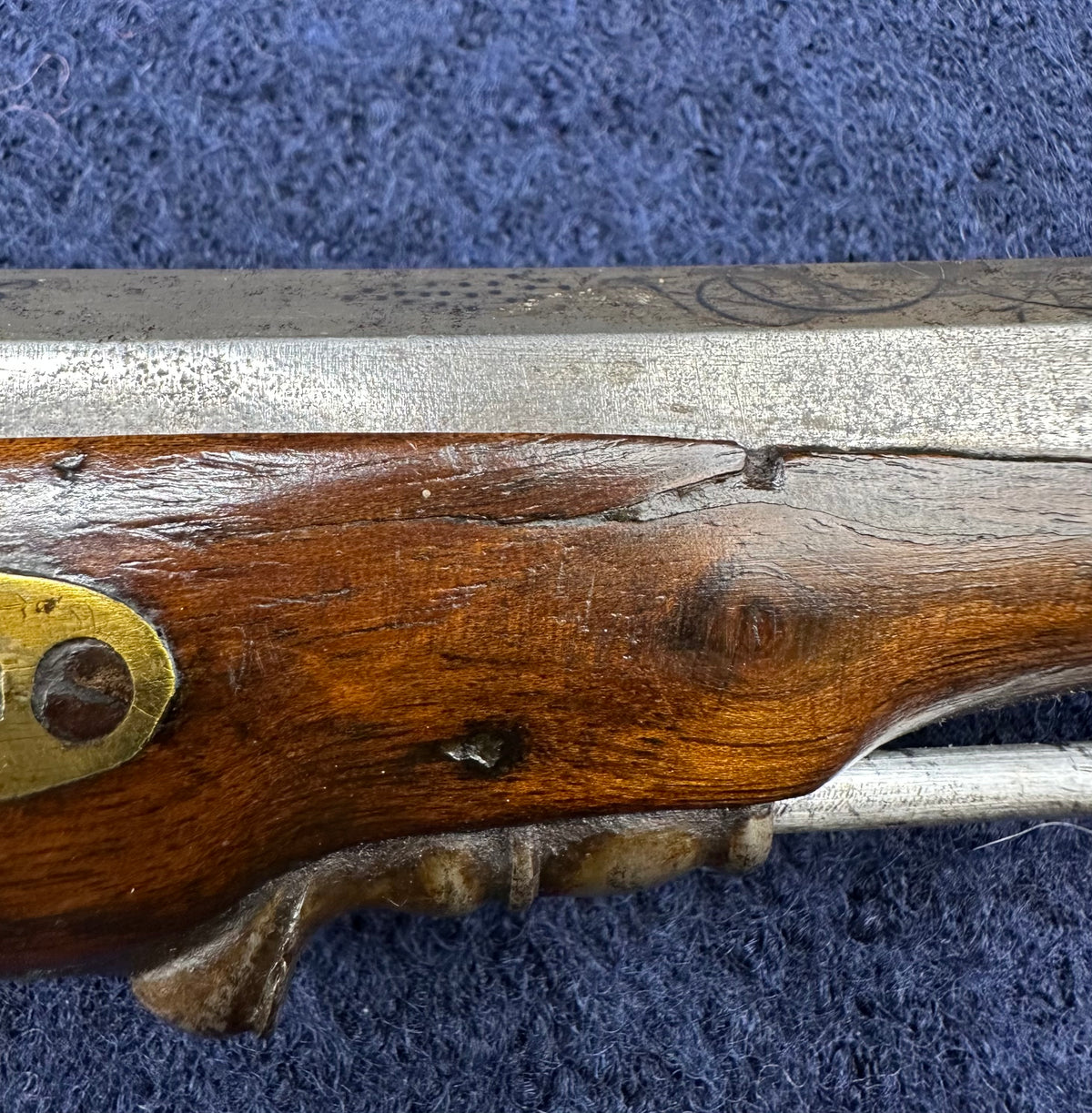 Good Quality Officers Percussion Cap Holster Pistol Dated 1846