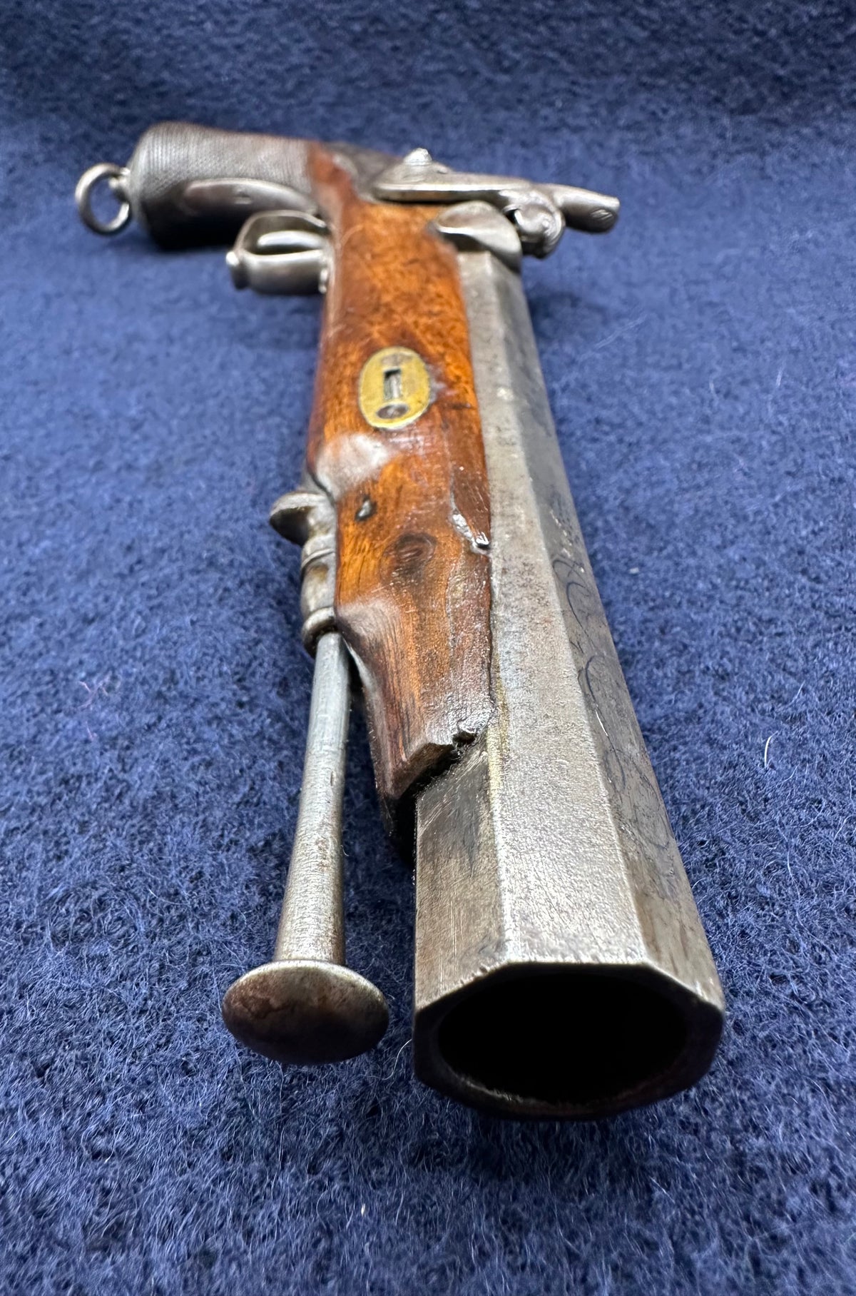 Good Quality Officers Percussion Cap Holster Pistol Dated 1846