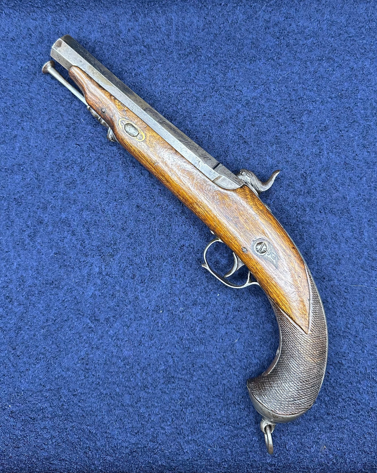 Good Quality Officers Percussion Cap Holster Pistol Dated 1846