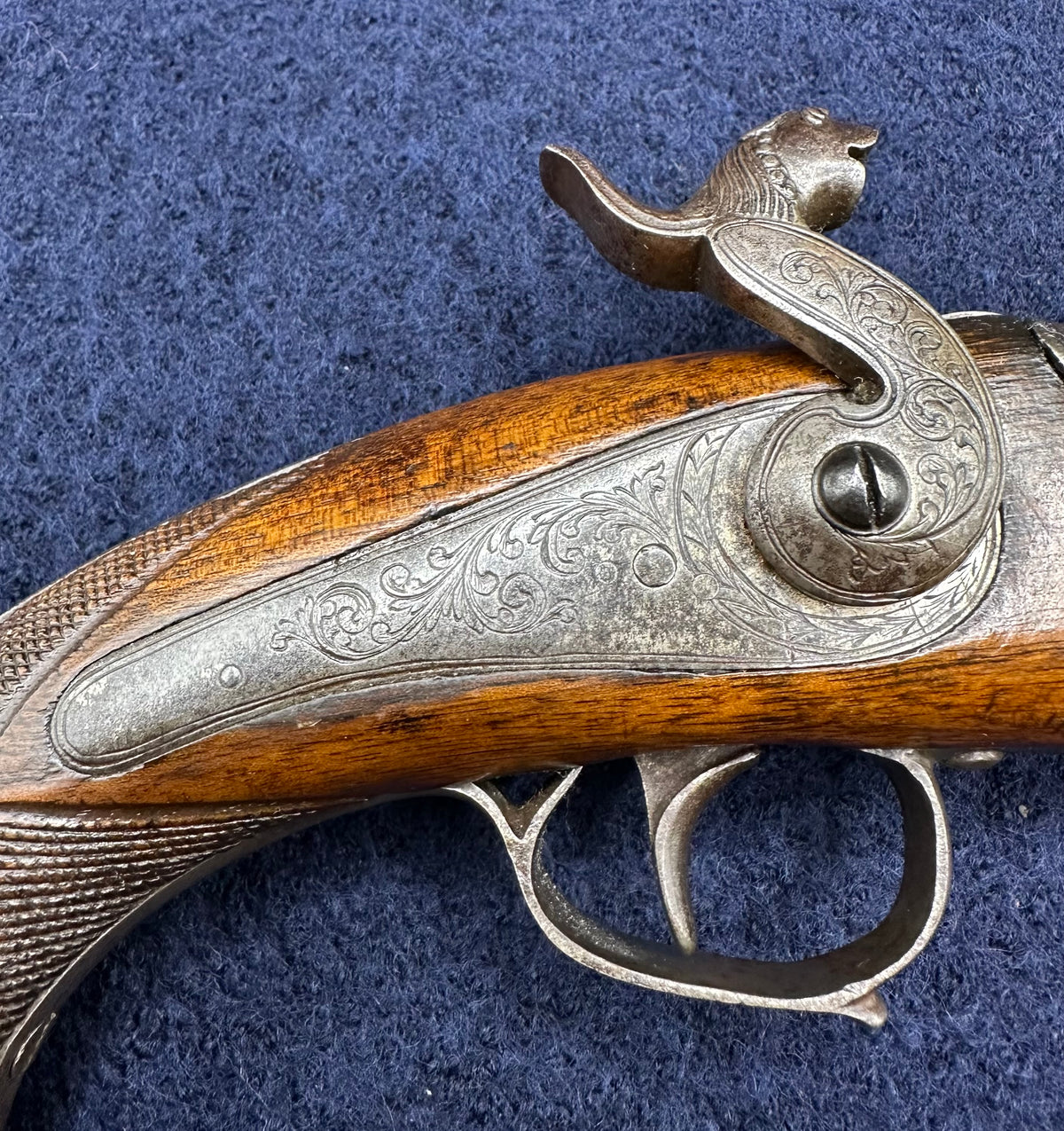 Good Quality Officers Percussion Cap Holster Pistol Dated 1846