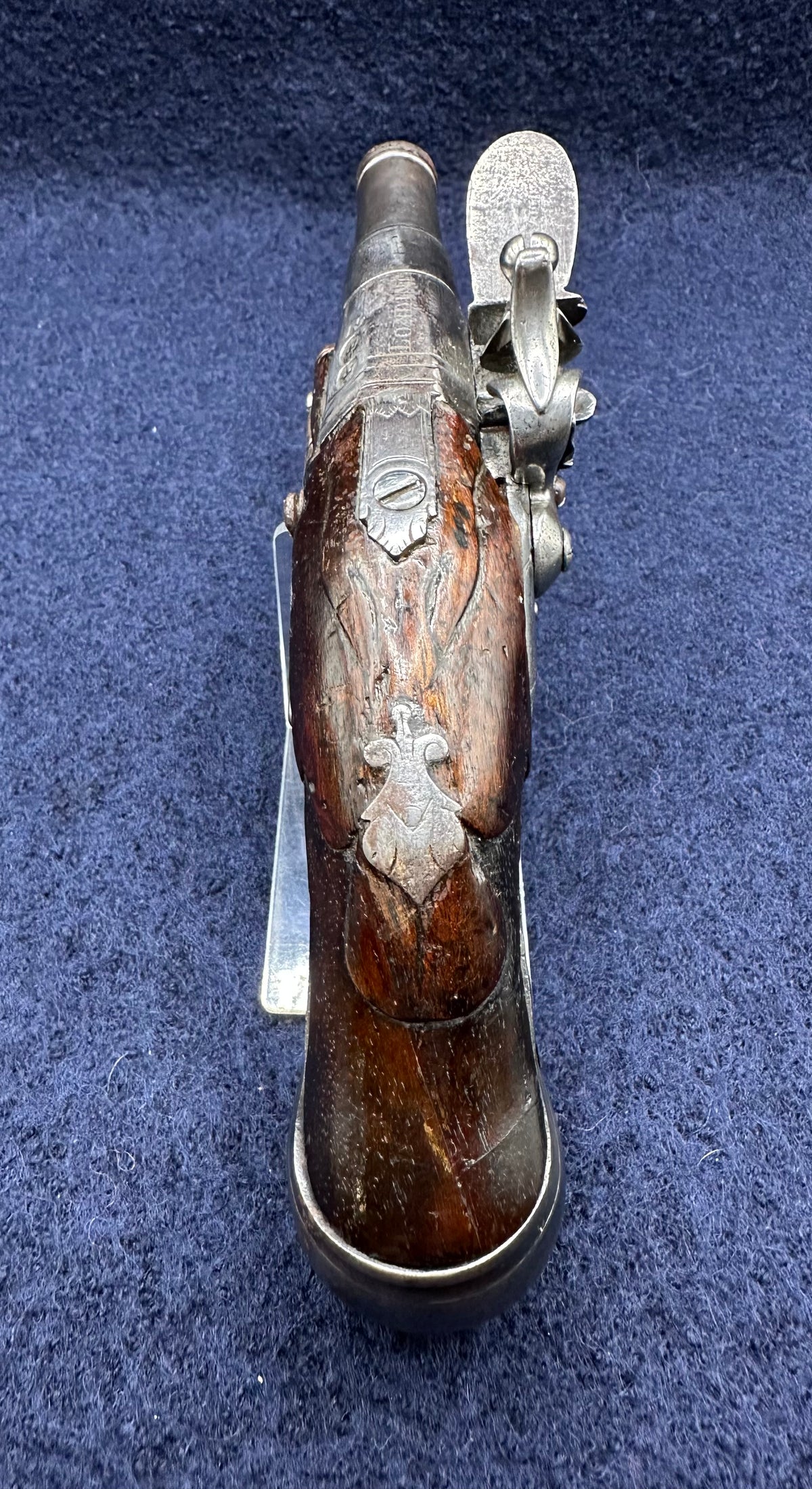 Rare Early Flintlock Pocket Pistol By Israel Segalas Senior