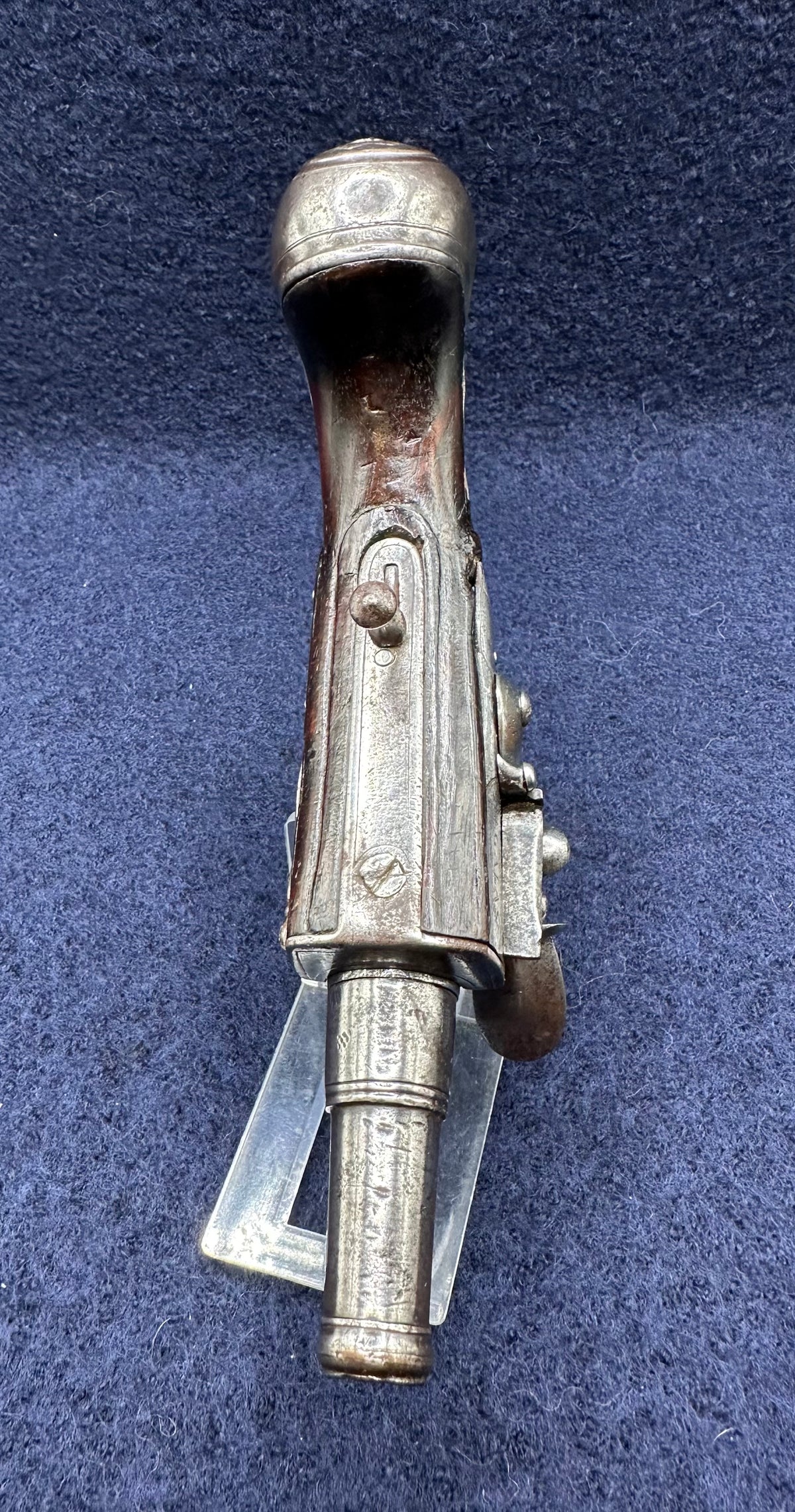 Rare Early Flintlock Pocket Pistol By Israel Segalas Senior