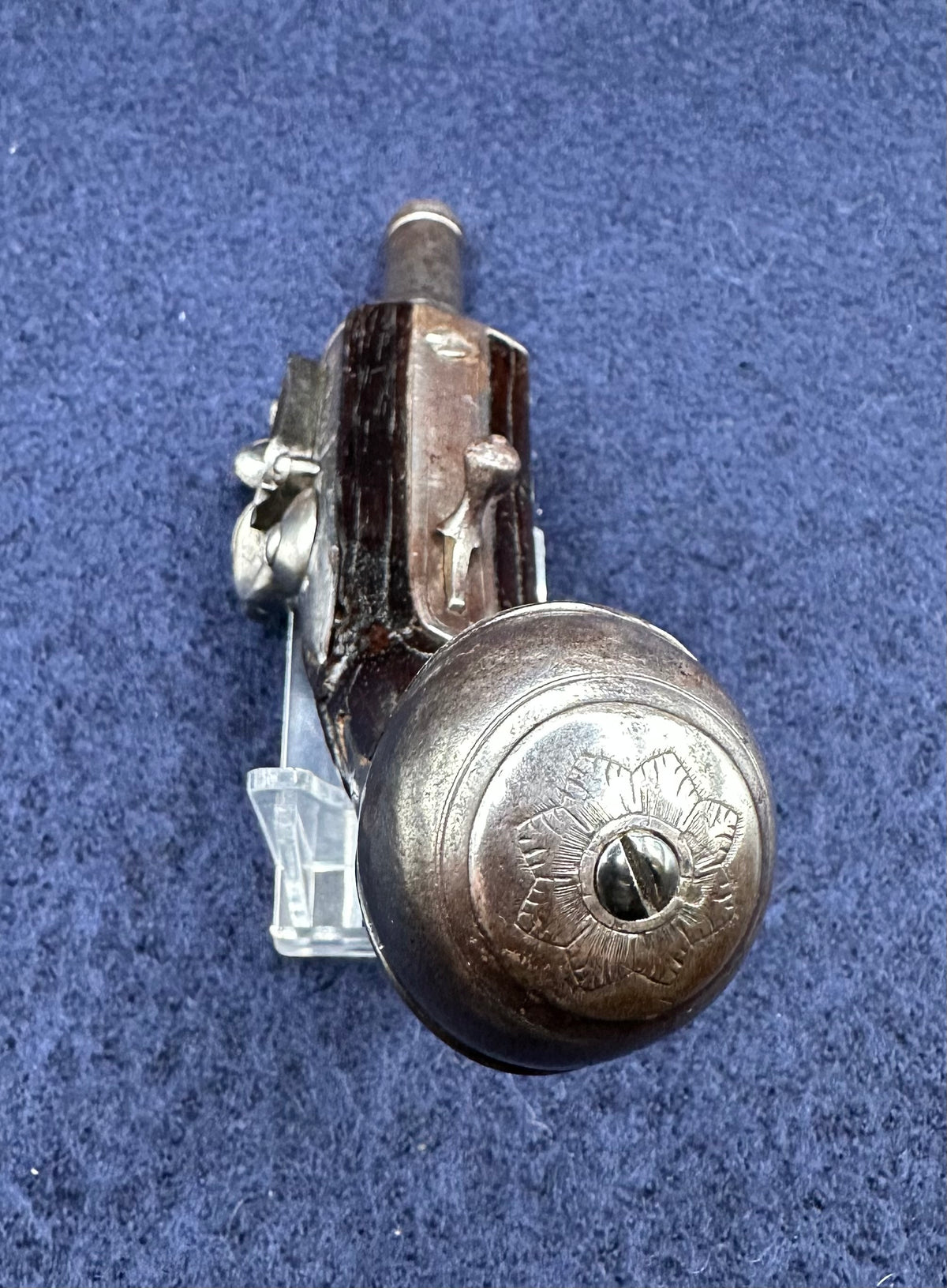 Rare Early Flintlock Pocket Pistol By Israel Segalas Senior