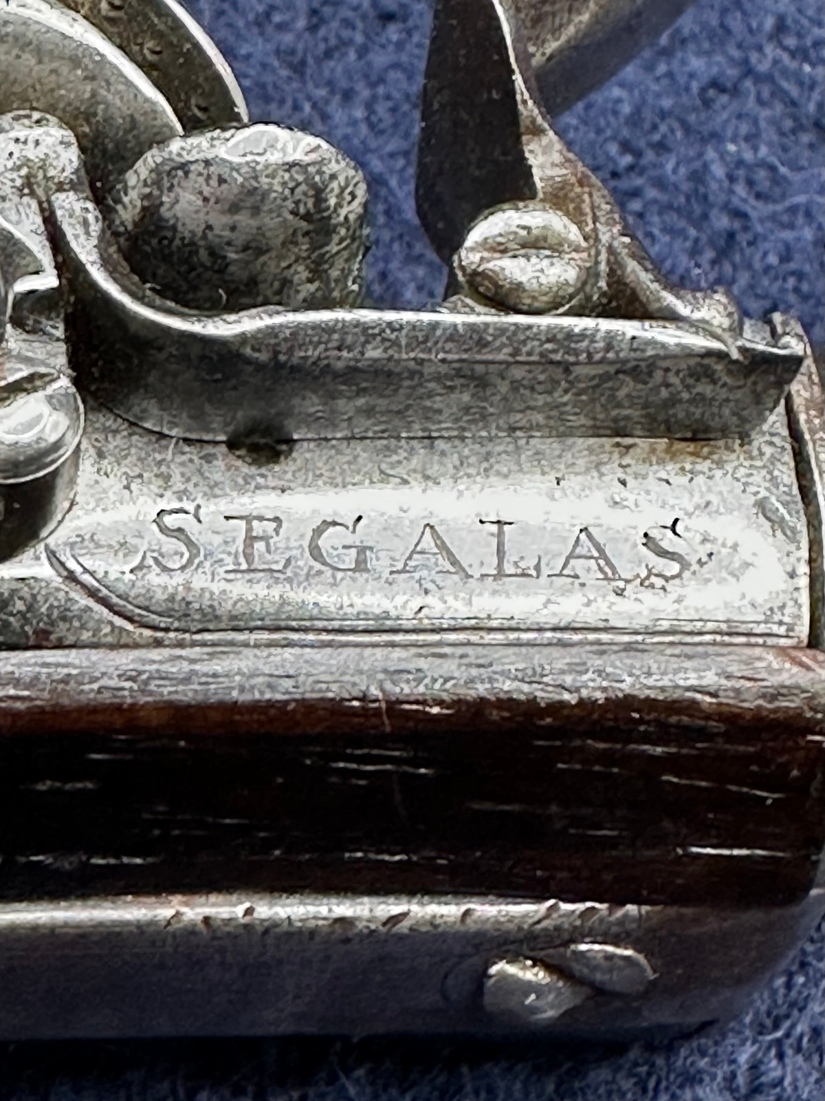 Rare Early Flintlock Pocket Pistol By Israel Segalas Senior