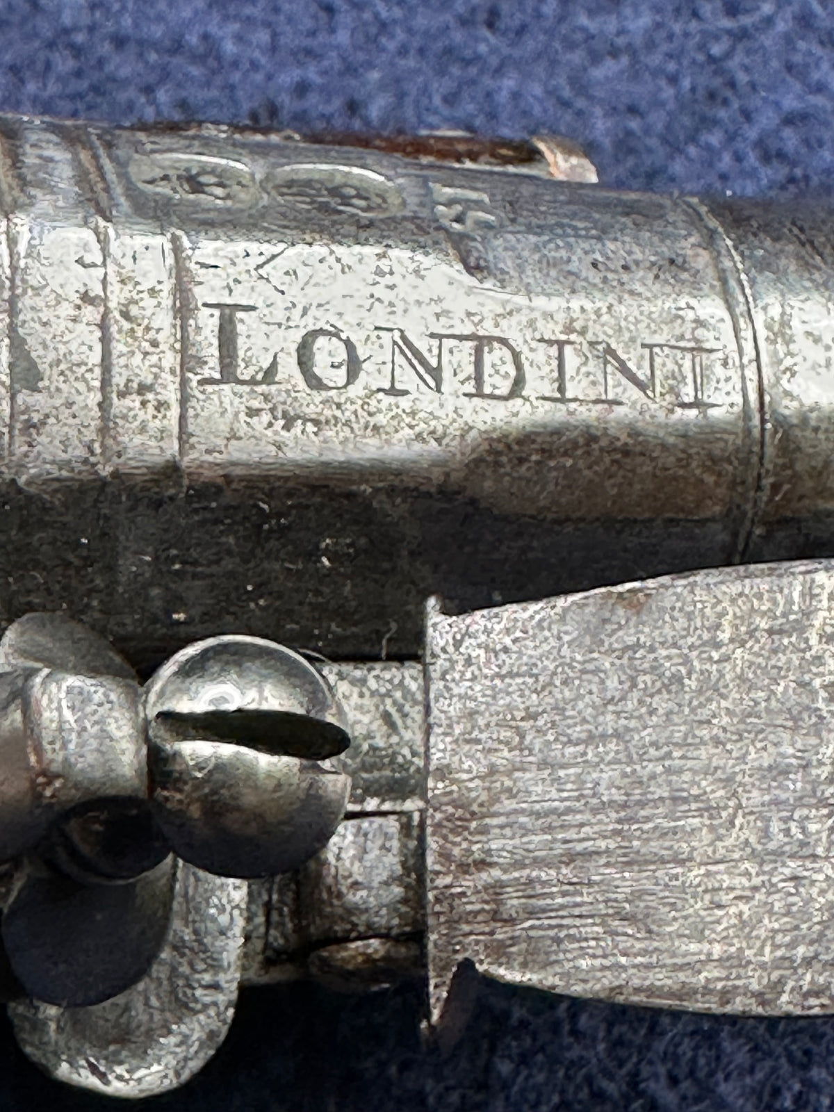 Rare Early Flintlock Pocket Pistol By Israel Segalas Senior