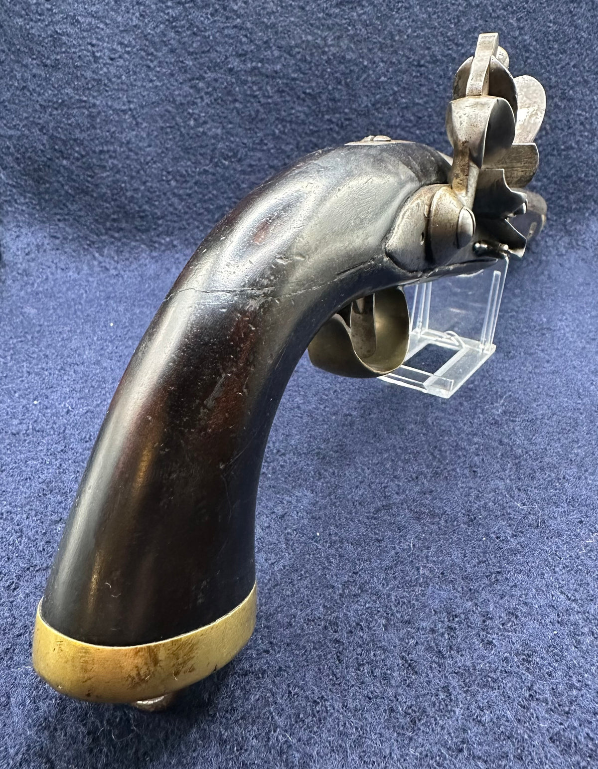 Very Interesting Dutch Sea Service Flintlock Pistol Engraved "Admiraal Piet Hein"