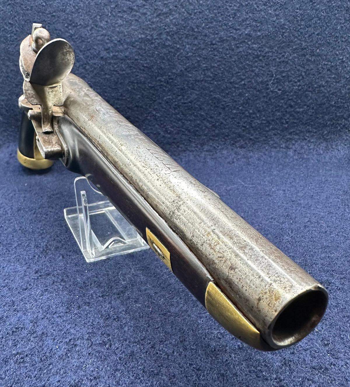 Very Interesting Dutch Sea Service Flintlock Pistol Engraved "Admiraal Piet Hein"