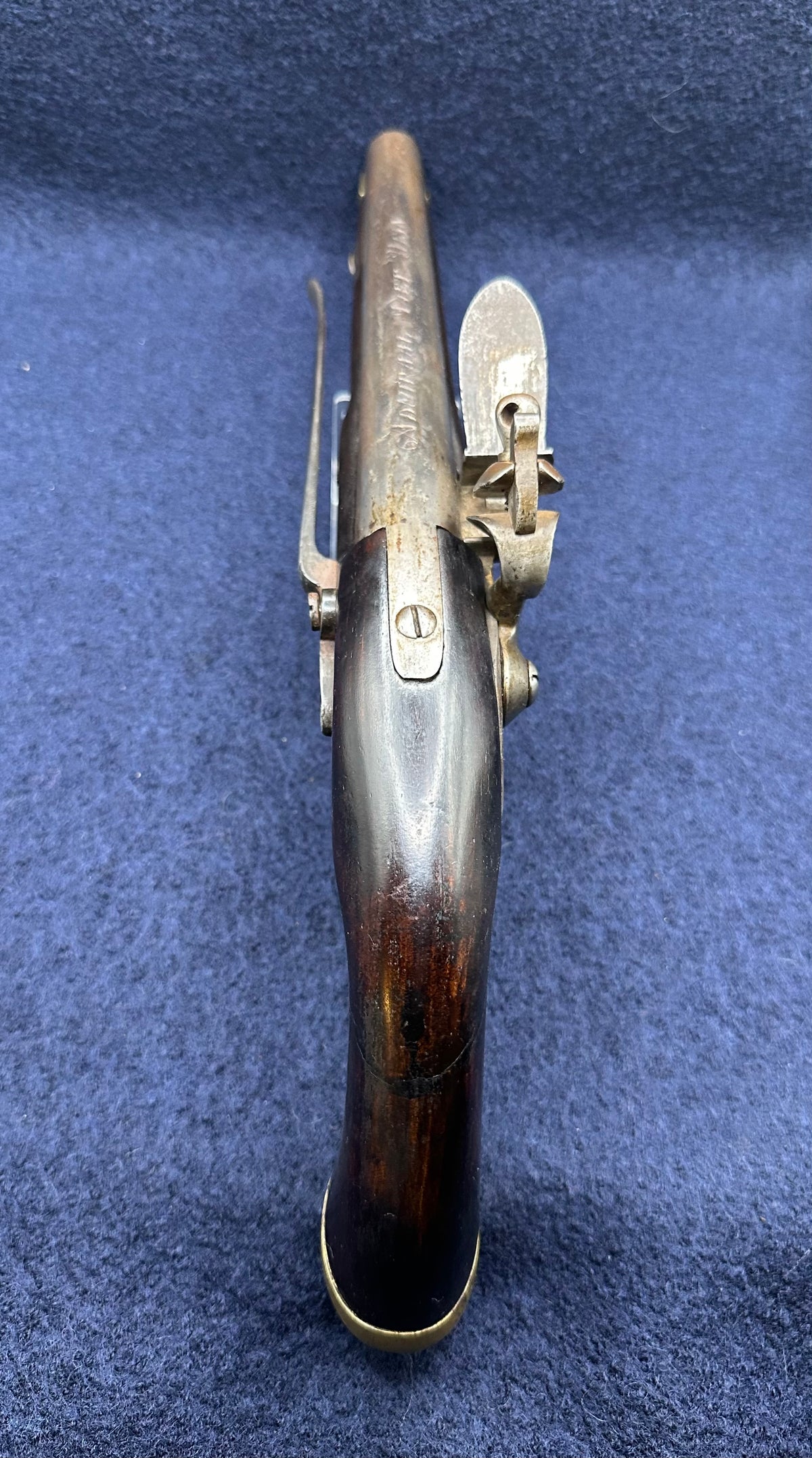 Very Interesting Dutch Sea Service Flintlock Pistol Engraved "Admiraal Piet Hein"