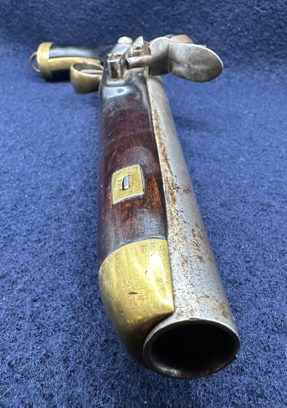 Very Interesting Dutch Sea Service Flintlock Pistol Engraved "Admiraal Piet Hein"