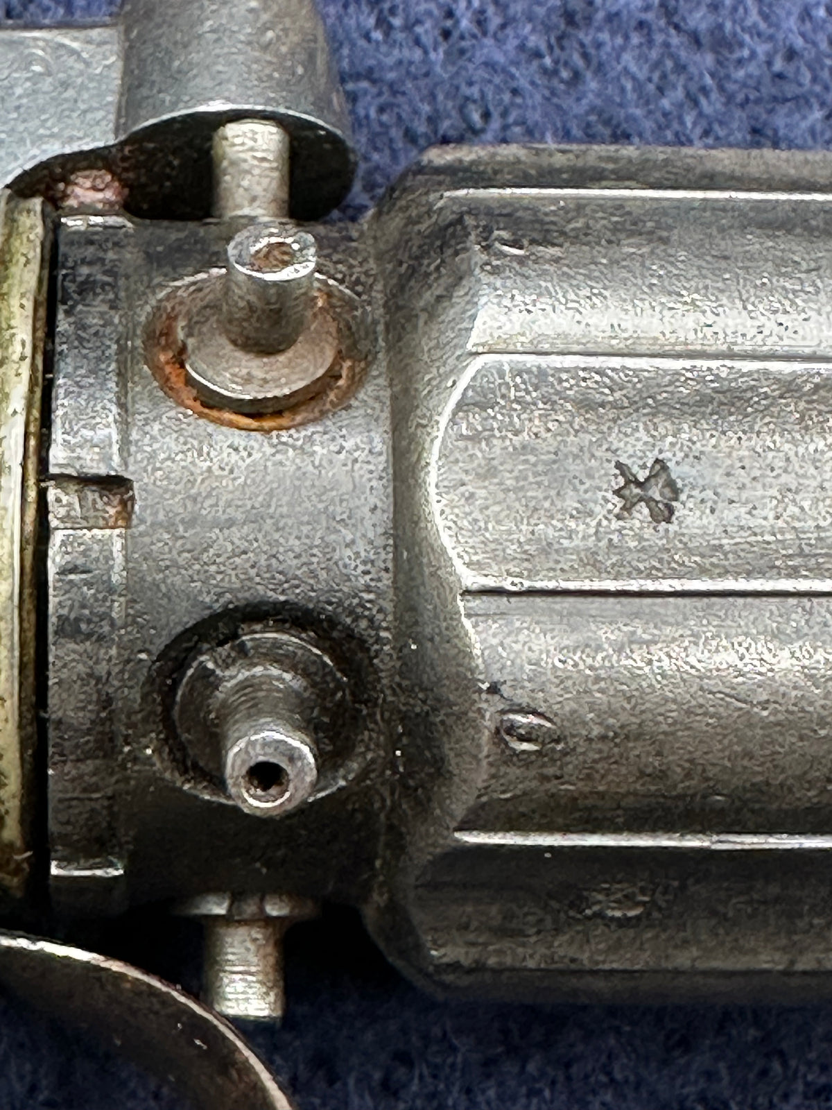 Large Finely Engraved 6 Shot Pepperbox Revolver