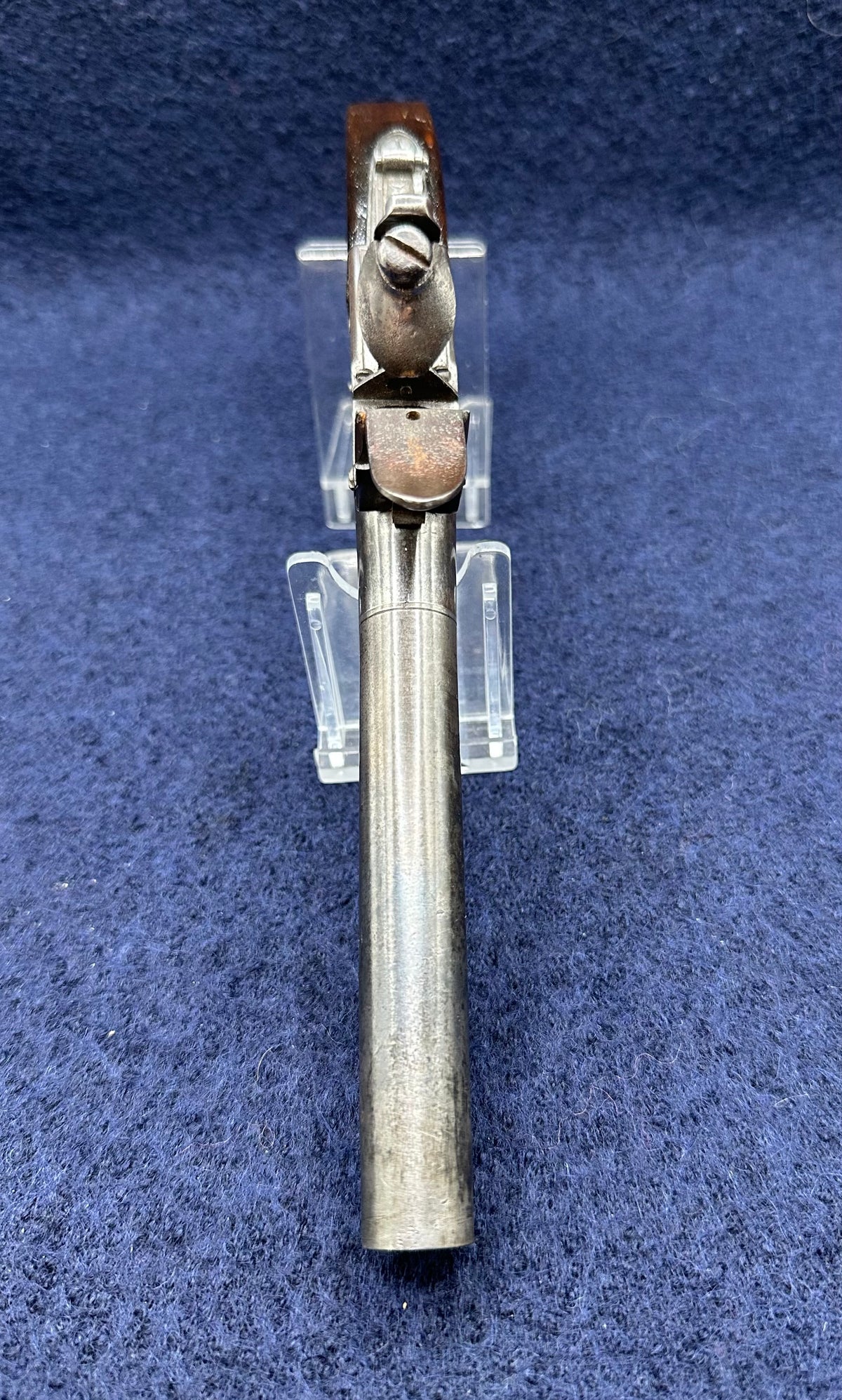 Long Barrelled Boxlock Flintlock Overcoat Pistol With Sprung Bayonet By Twigg