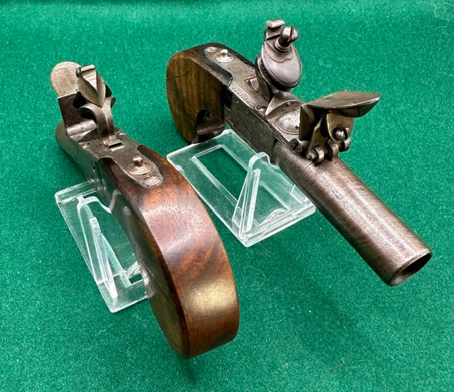 Beautiful Pair of Belgian Flintlock Pocket Pistols