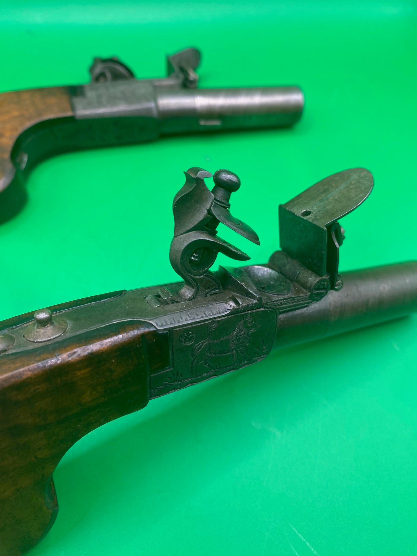 Beautiful Pair of Belgian Flintlock Pocket Pistols