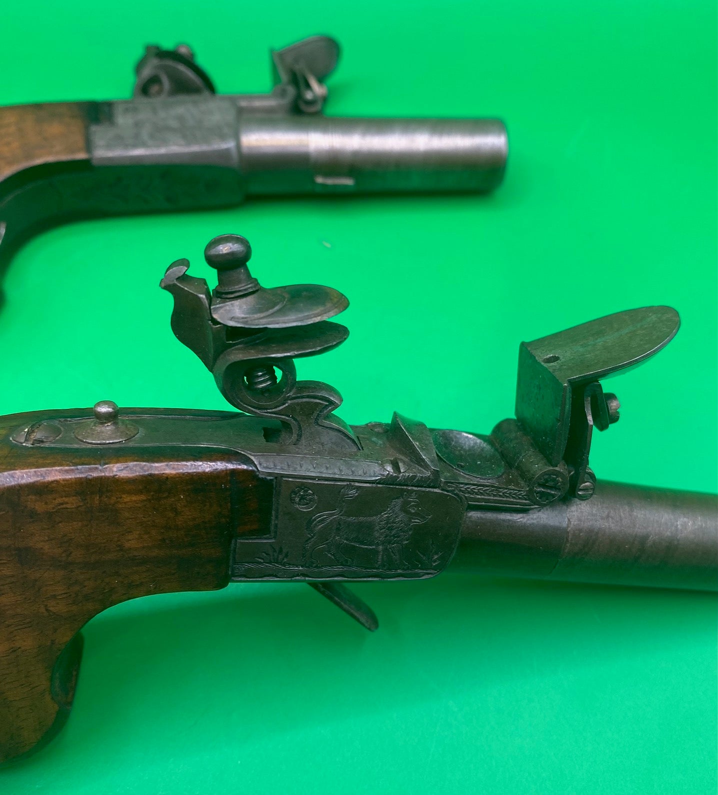 Beautiful Pair of Belgian Flintlock Pocket Pistols