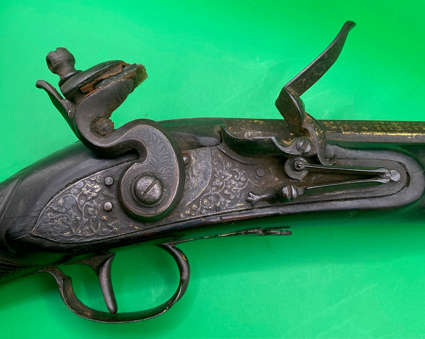 Fine Knee Blunderbuss with Chiselled Steel Mounts