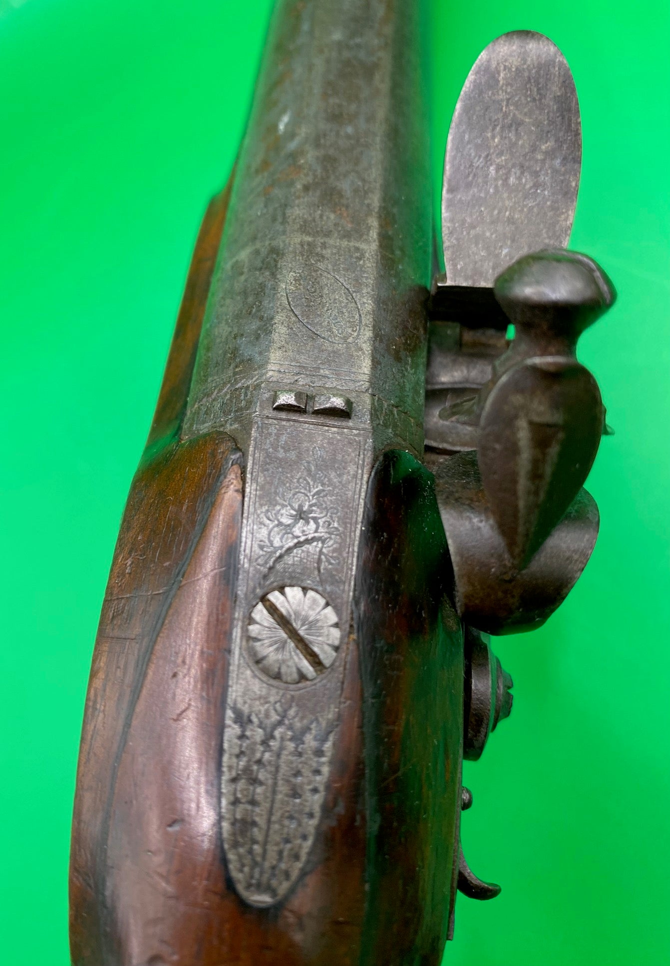 Officers Dueling Flintlock Pistol by Simmons