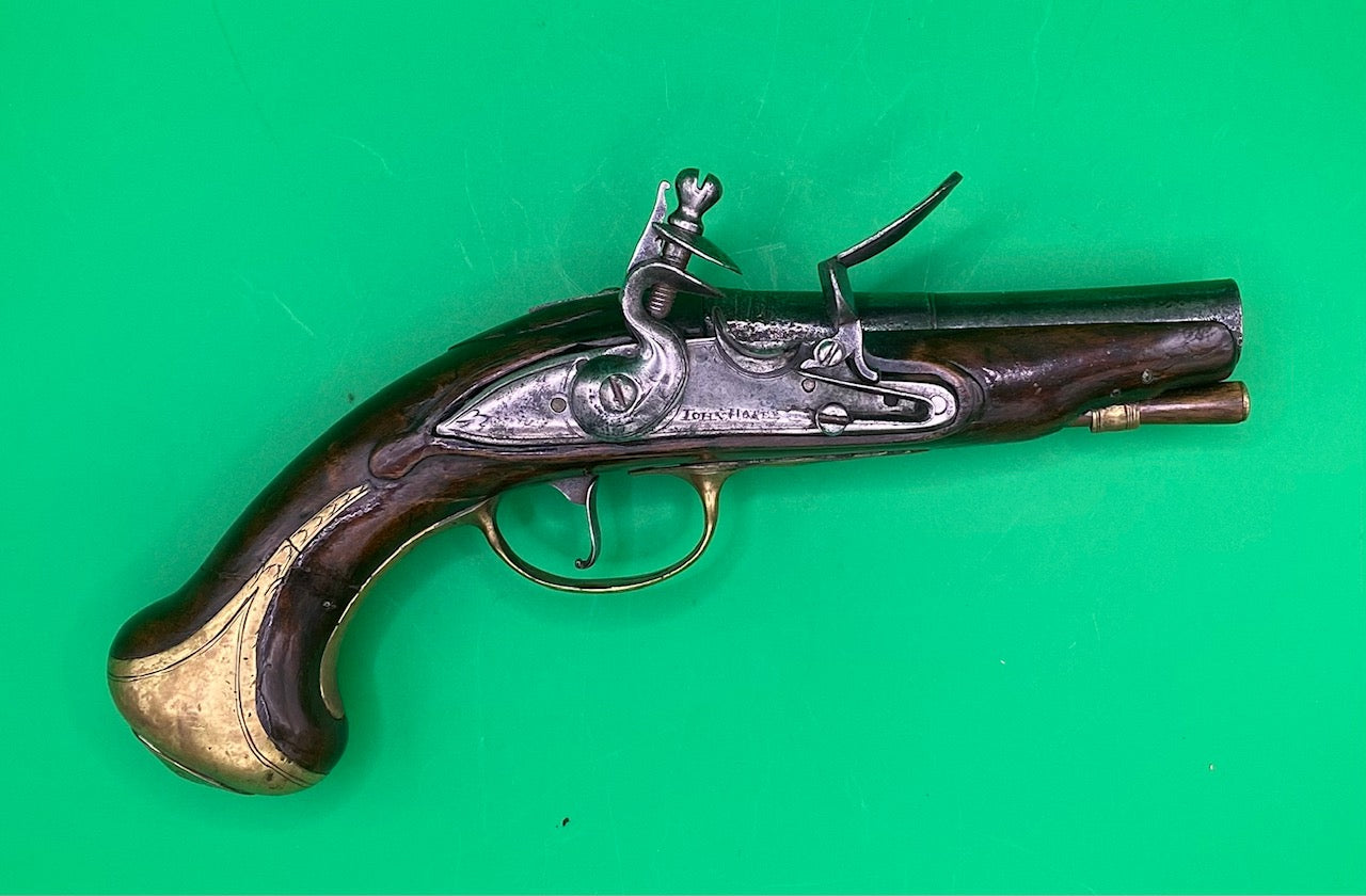 Pair of Flintlock Travelling Pistols by John Hosey