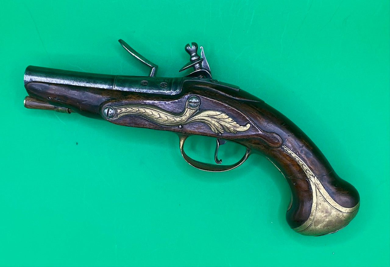 Pair of Flintlock Travelling Pistols by John Hosey