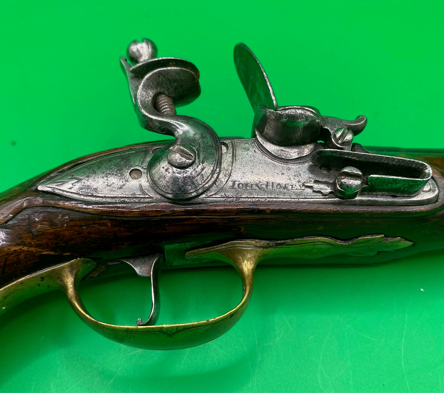 Pair of Flintlock Travelling Pistols by John Hosey