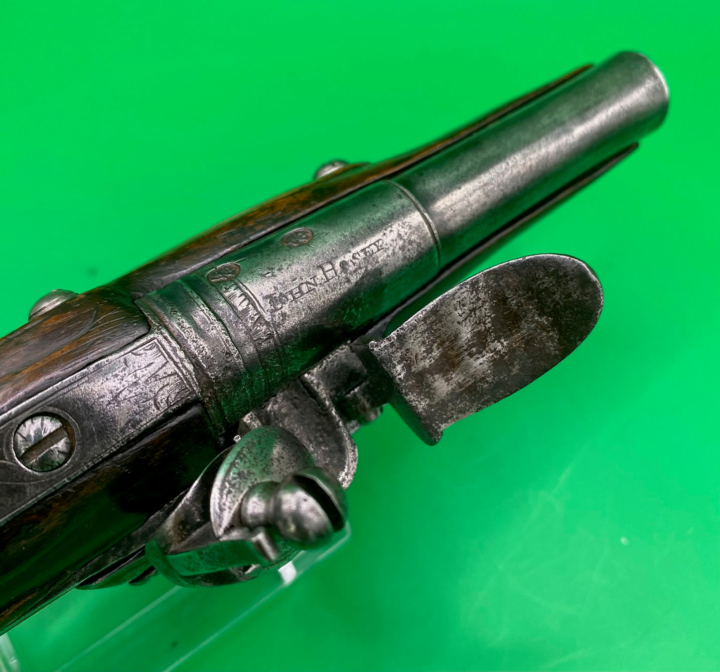 Pair of Flintlock Travelling Pistols by John Hosey