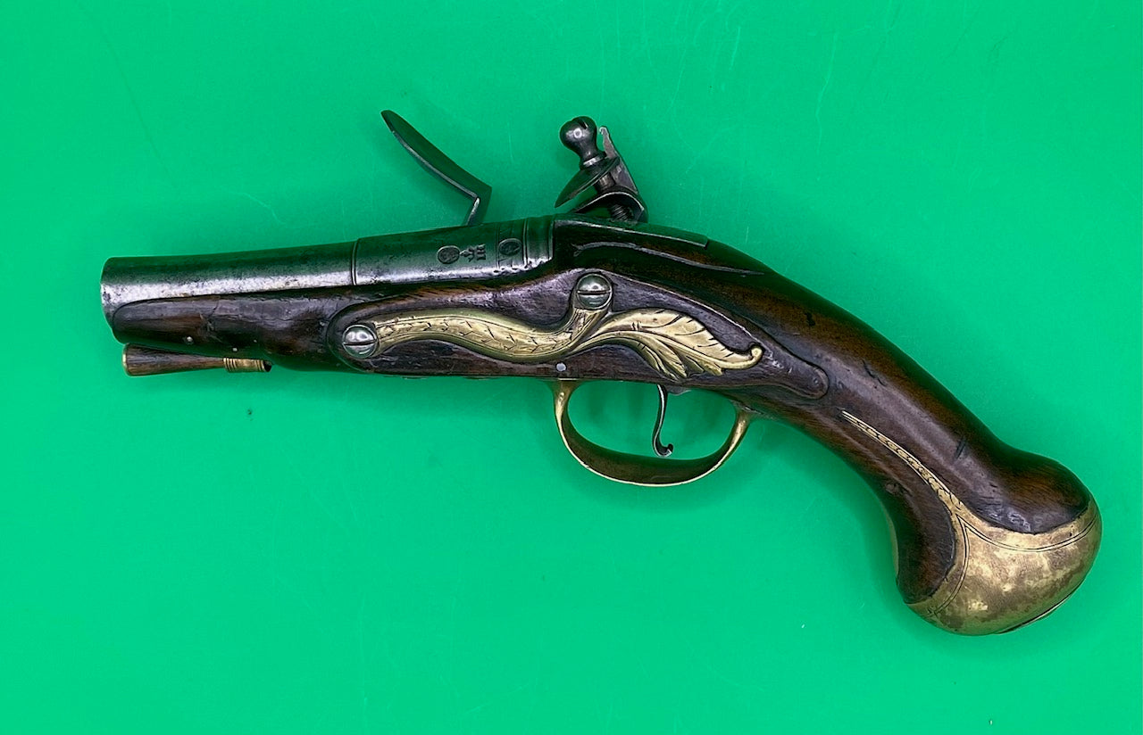 Pair of Flintlock Travelling Pistols by John Hosey