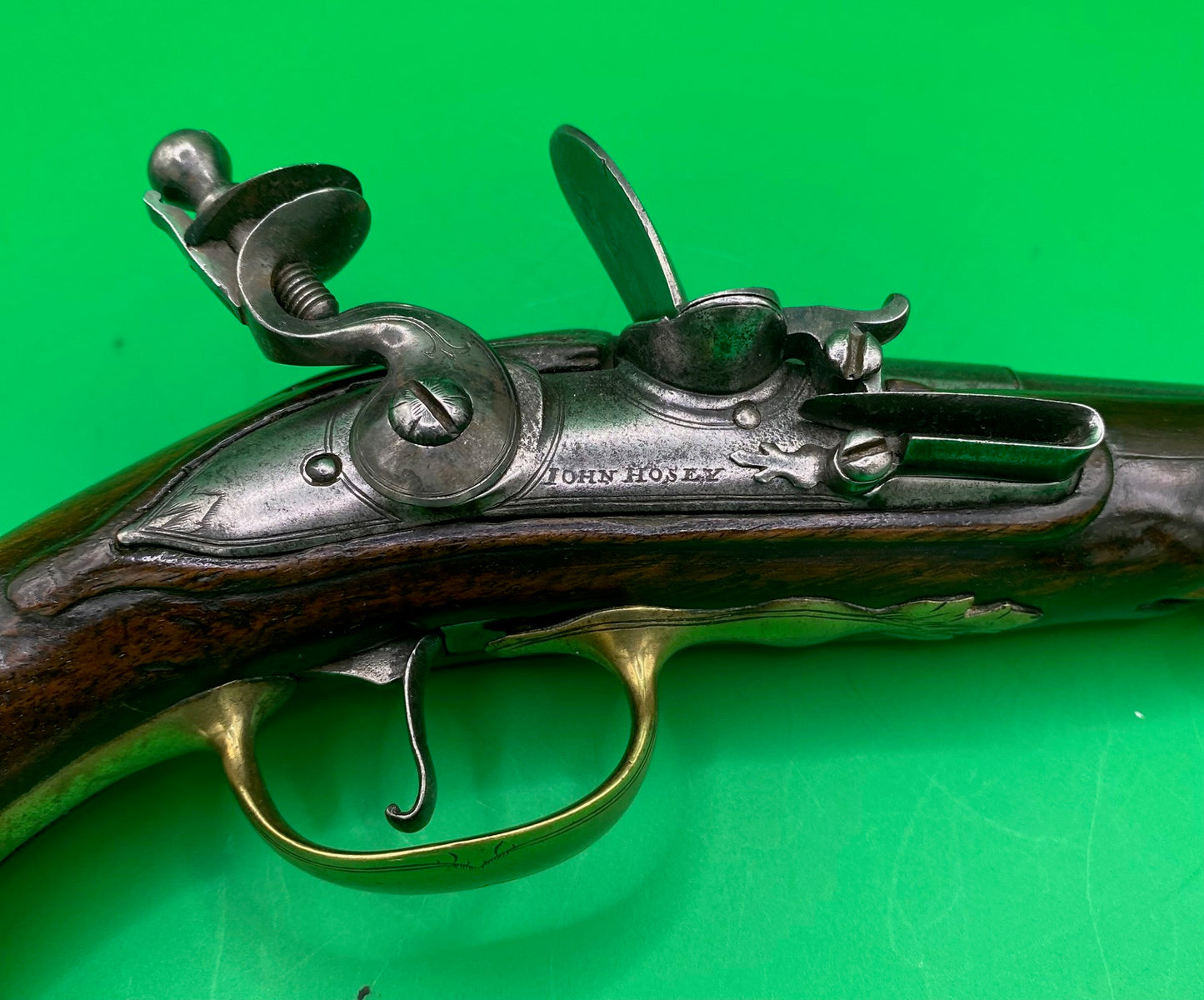 Pair of Flintlock Travelling Pistols by John Hosey