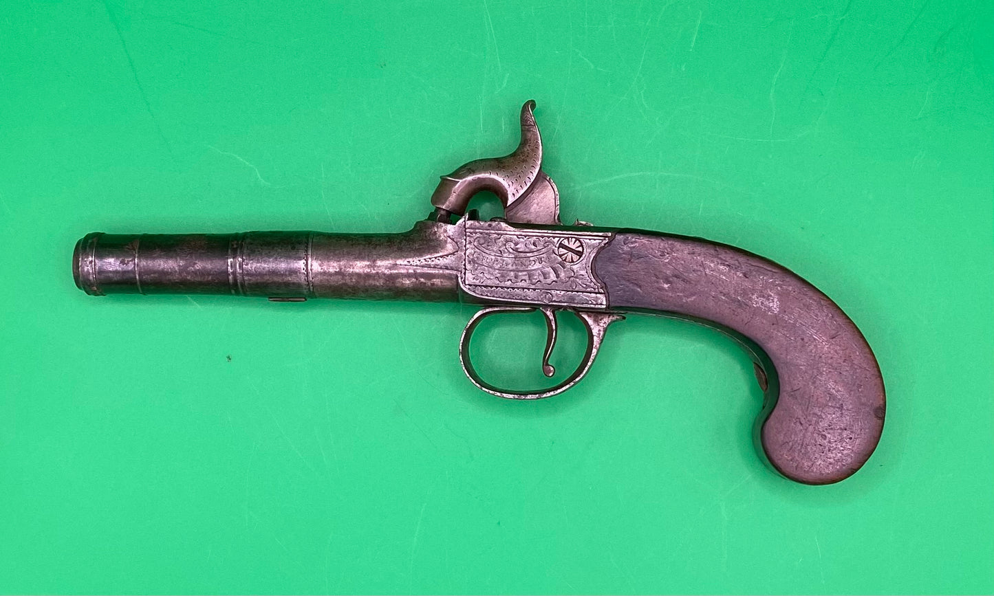 Queen Anne Style Pocket Pistol With Naval Connections