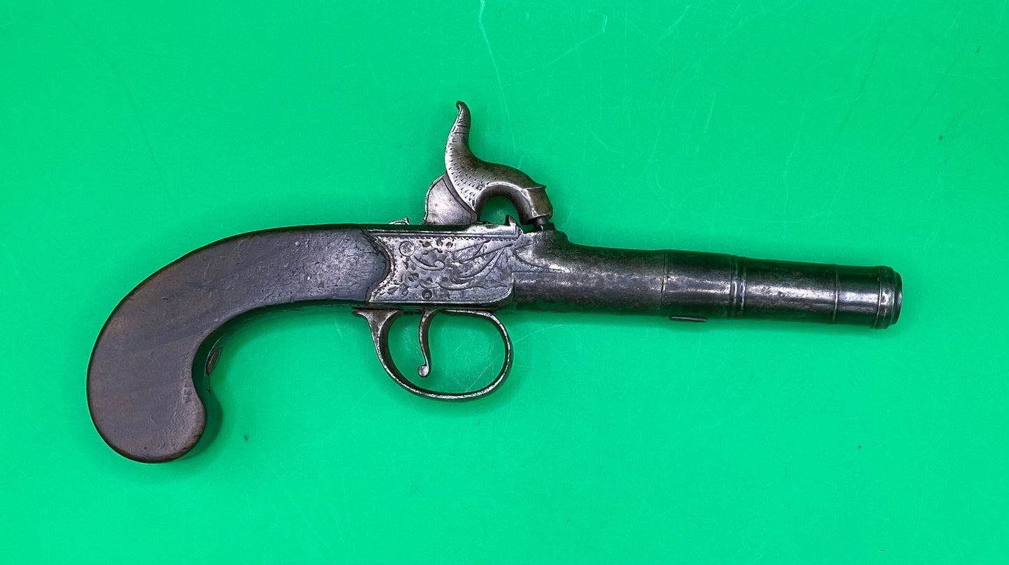 Queen Anne Style Pocket Pistol With Naval Connections