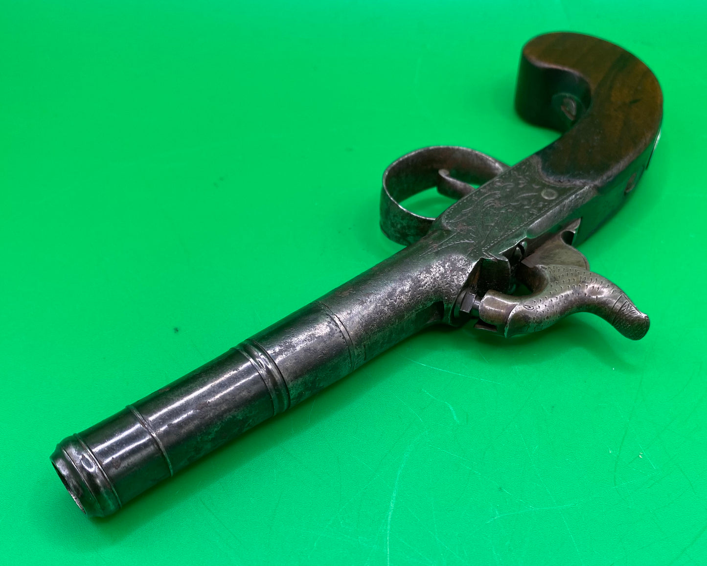 Queen Anne Style Pocket Pistol With Naval Connections