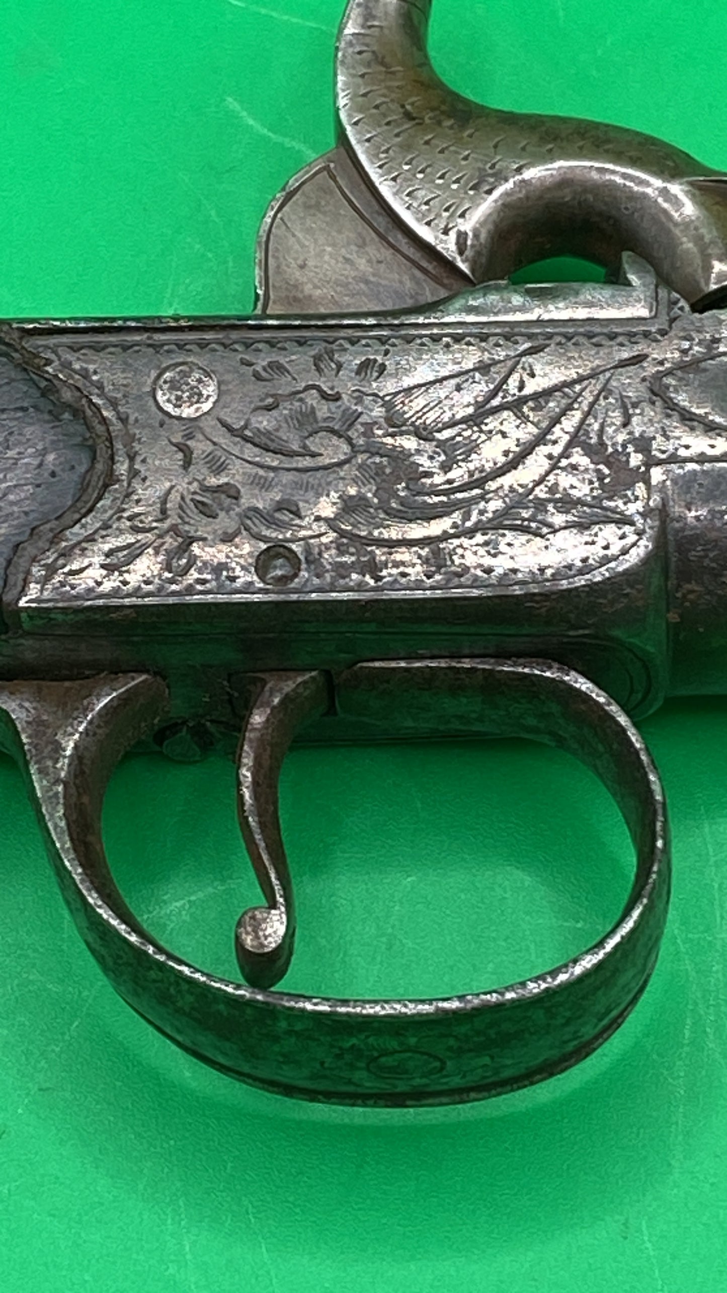 Queen Anne Style Pocket Pistol With Naval Connections