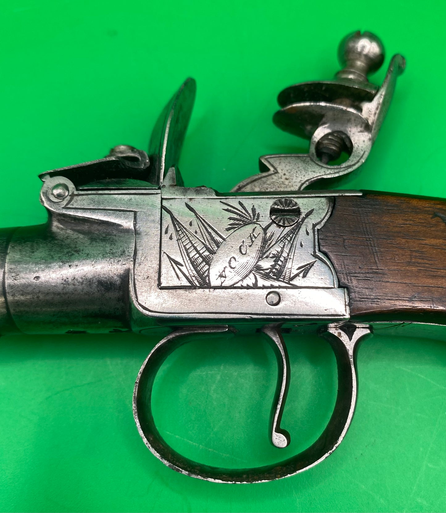 Flintlock Boxlock Pocket Pistol by Nock