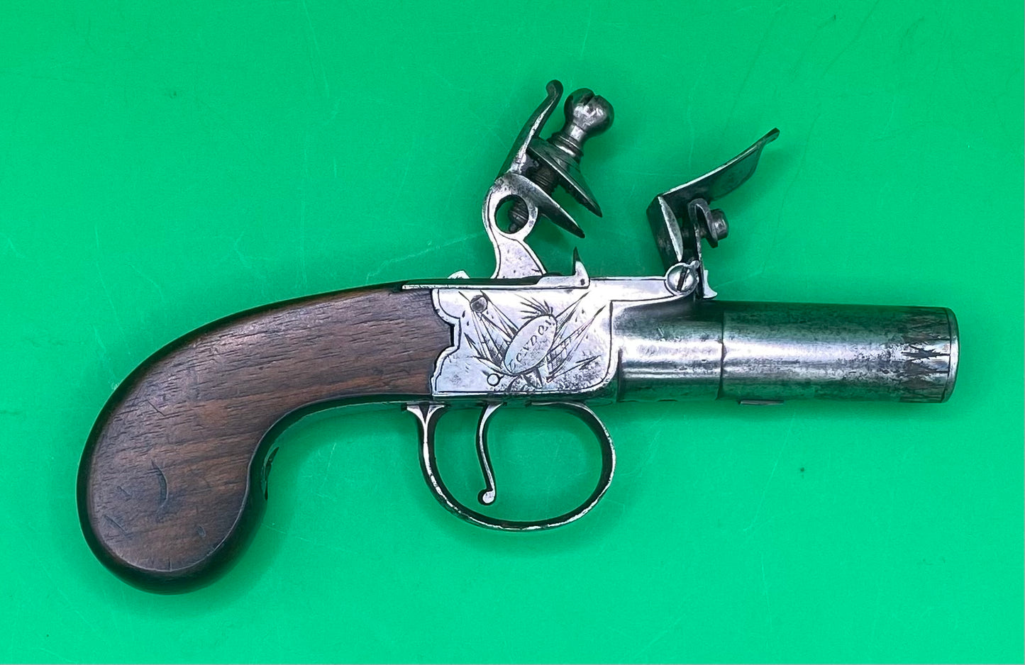 Flintlock Boxlock Pocket Pistol by Nock