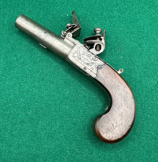 Flintlock Boxlock Pocket Pistol by Twigg of London