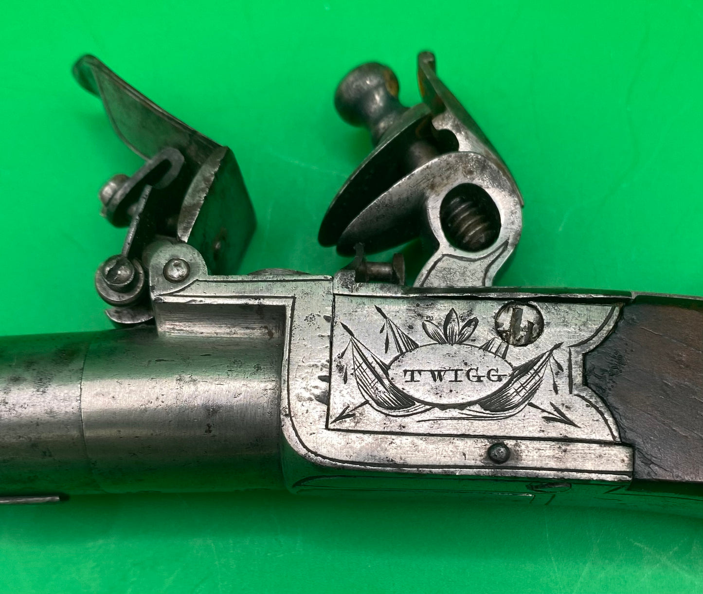 Flintlock Boxlock Pocket Pistol by Twigg of London
