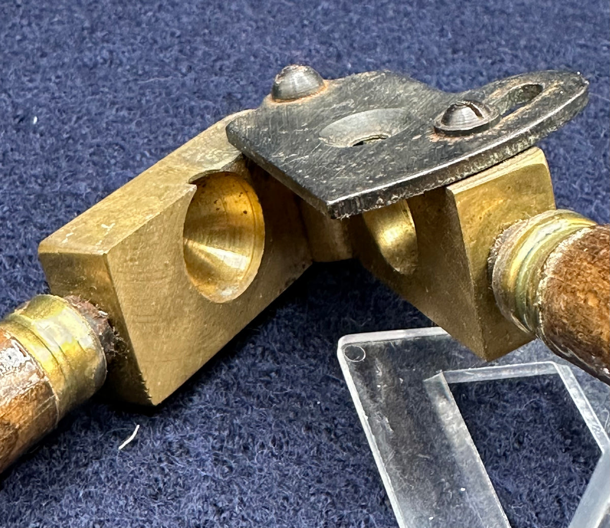 Wooden Handled Brass Bullet Mould 0.7" Calibre